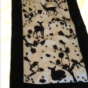 Silk scarf with embroidery